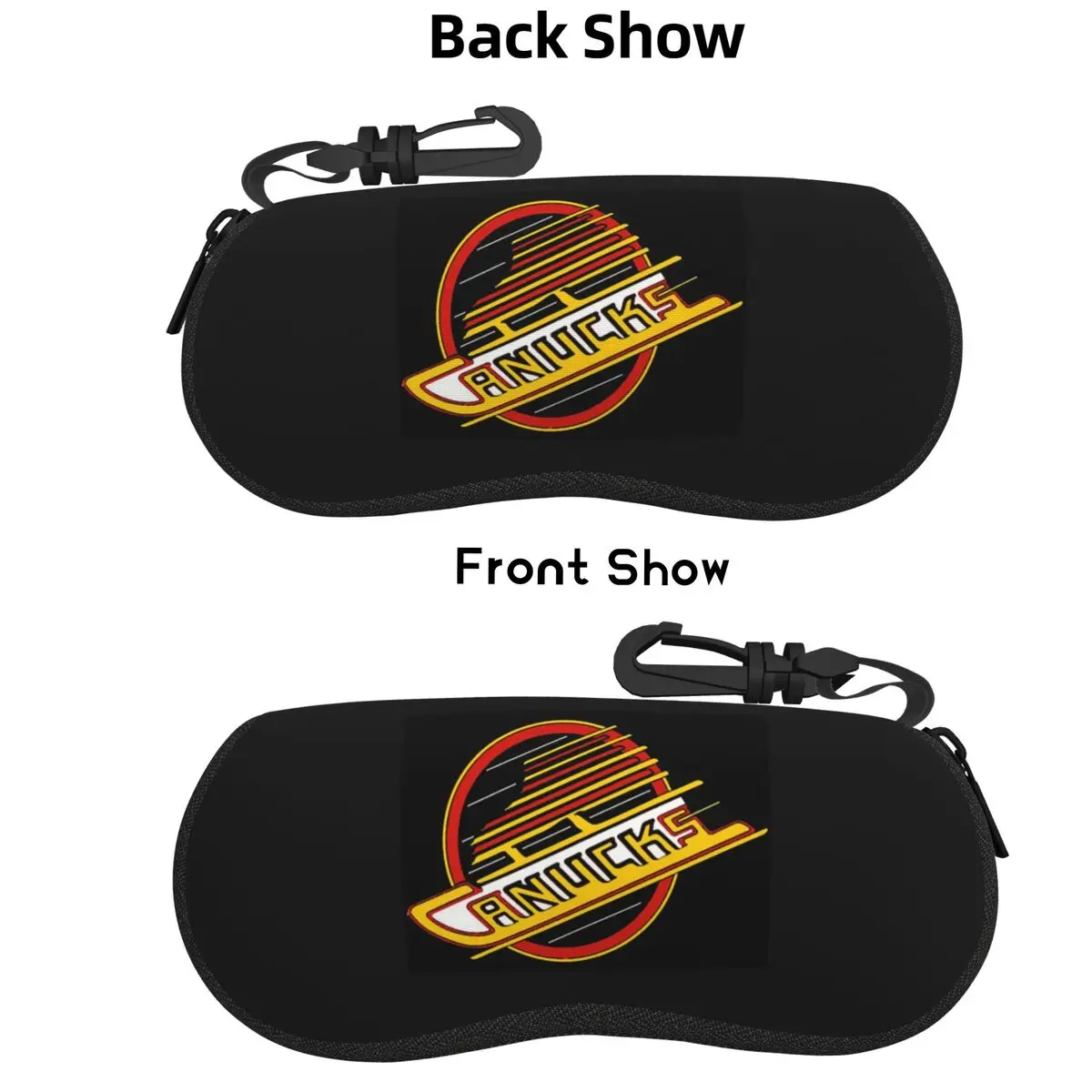 

Vancouver Hockey Canucks Skate Shell Glasses Case Protective Sunglasses Box Women Men Soft Eyeglasses Bag Pouch