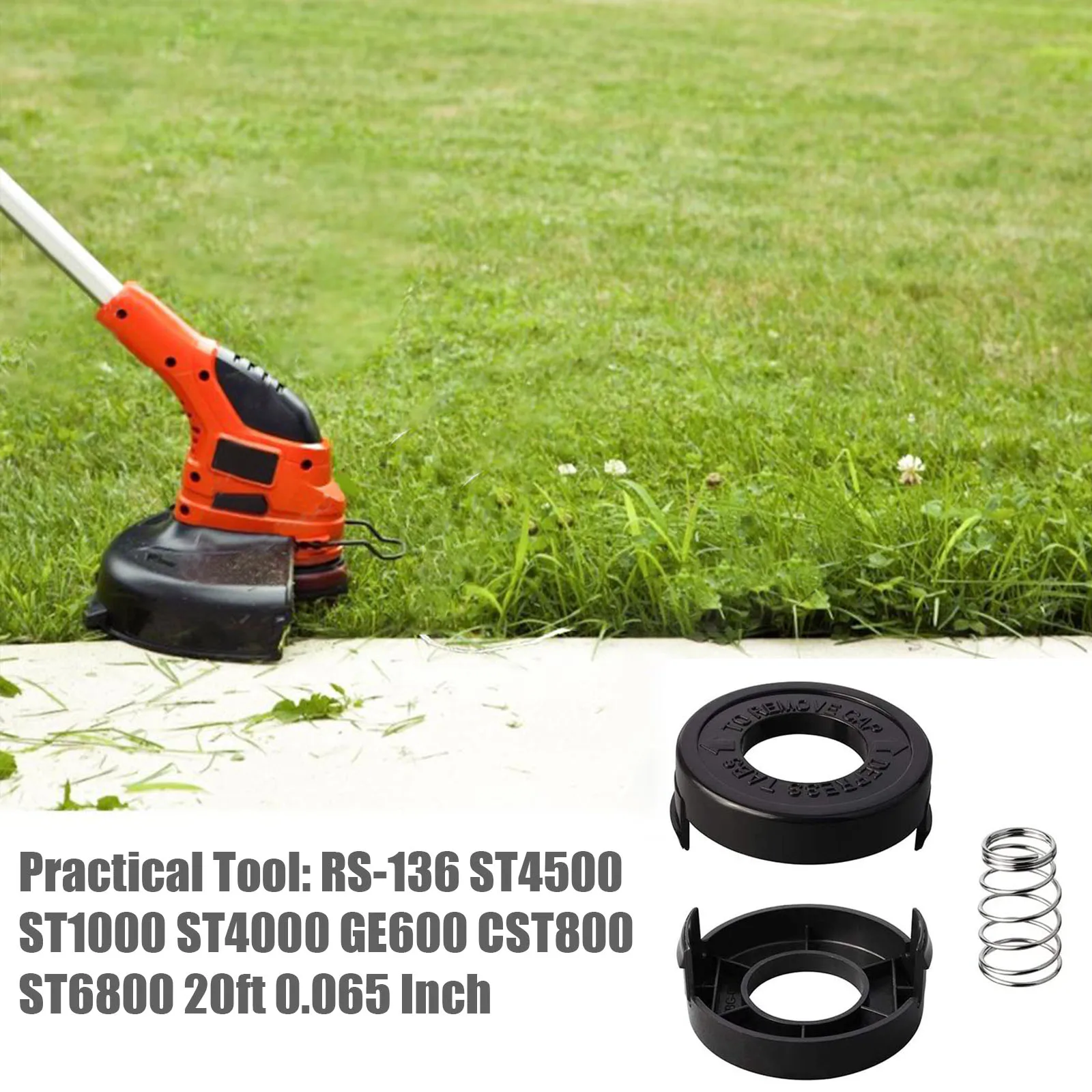 

Replacement Cap Cover for Black Decker ST4500, ST1000, ST4000, and More, RS136 Model, Long Service Life, Aerodynamic Shape