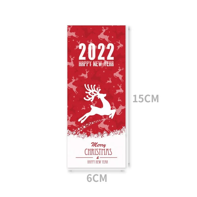 50 Pcs Cute Merry Christmas Stickers 2 Style Red Green Christmas Decorative Stickers Wrapping Gift Box Label Christmas Tags