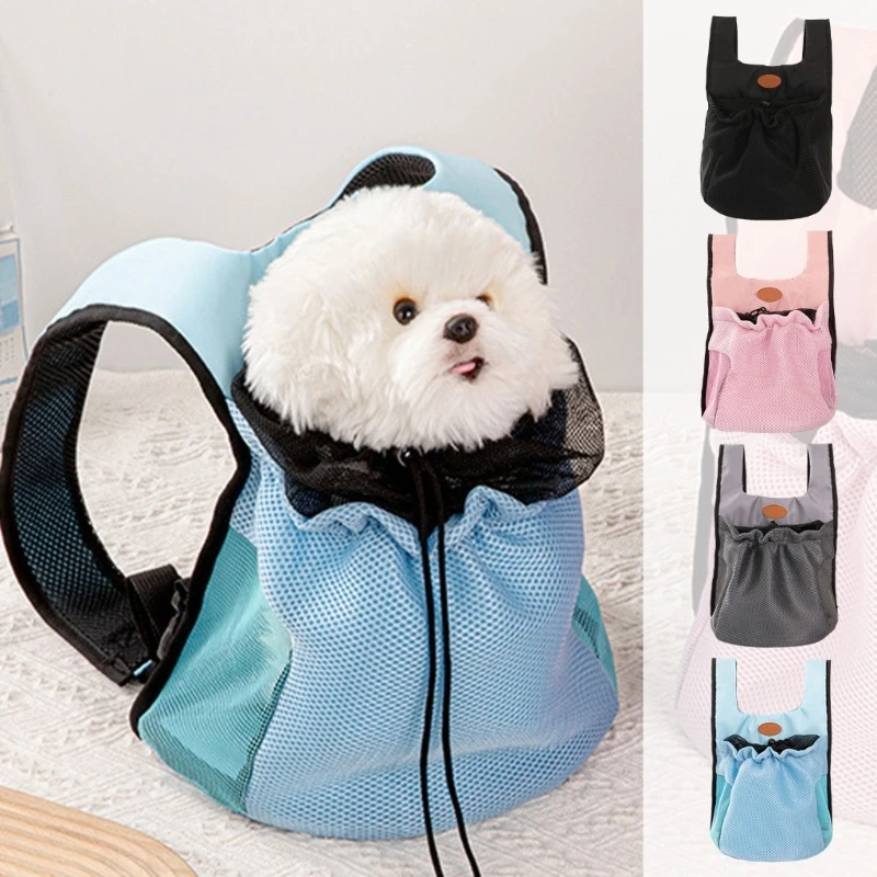 Pet Backpack Cats Carriers Bag Soft Big Capacity with Safety Strap Breathable Pet Carriers Sightseeing Bag