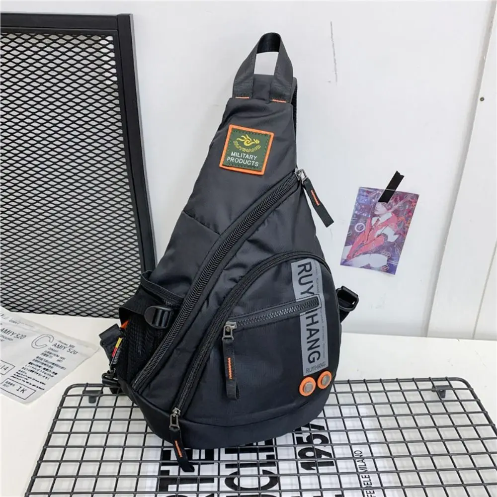 

Waterproof Shoulder Bags Fashion Green Black Crossbody Bags Nylon Outdoor Chest Bag Travel