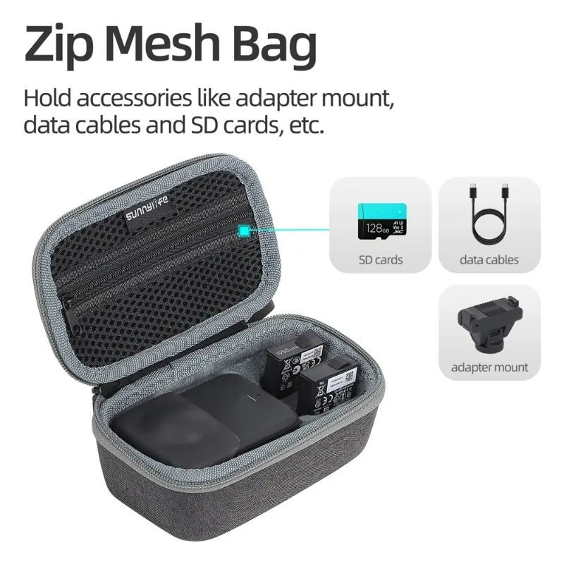 Sunnylife حقيبة التخزين ل DJI OSMO 360 القياسية/ميني/توسيع أكياس مقاومة للخدش المحمولة المنظم صندوق الملحقات #2
