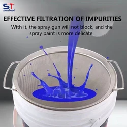 Paint Filter Bucket Strainer Stainless Steel Fine Mesh Paint Strainer for Filtering Impurities andProtecting The Paint Spray Gun