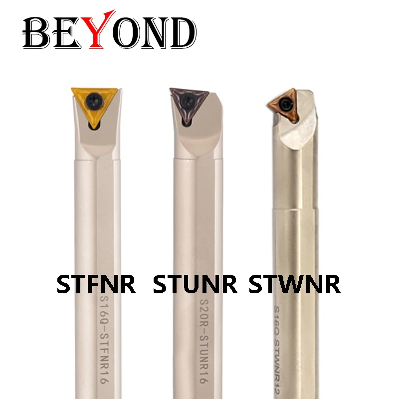 BEYOND S16Q-STFNR16 STUNR16 S20R-STWNR16 Internal Lathe Tool Holder CNC Carbide Inserts STUNR STWNR STFNR White Nickel Coating