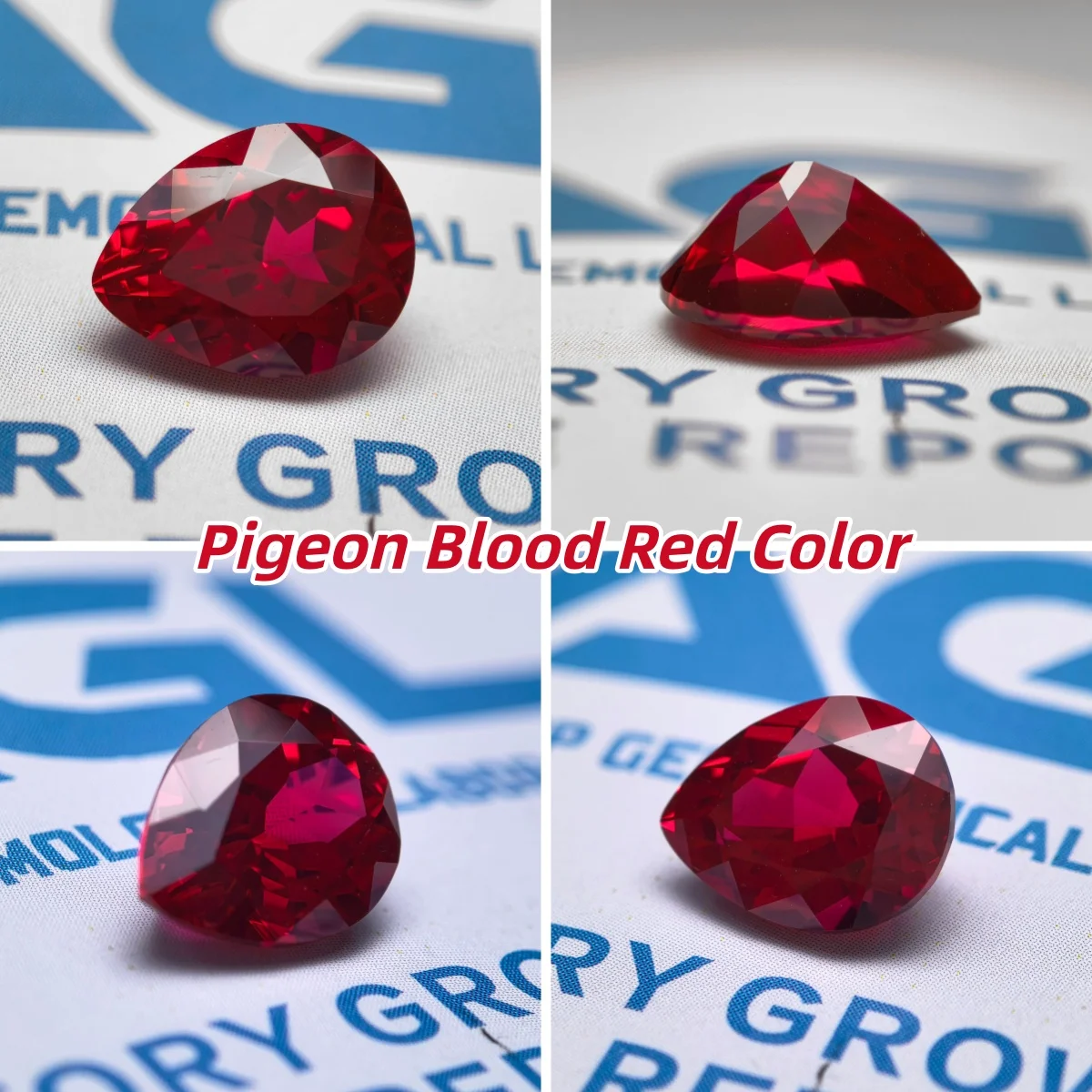 Lab Grown Sapphire Pear Cut Cornflower Blue Color for Jewelry Making DIY Charms for Ring Pendant Earrings Select Certificate