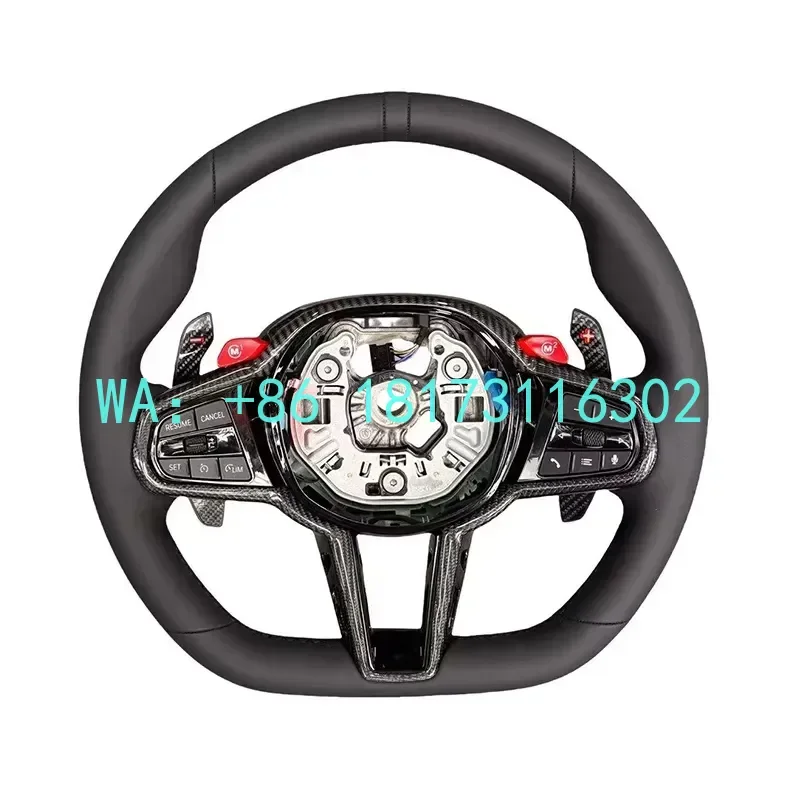 China Plant 2026 With M1 M2 Button Full Leather LCI Steering Wheel G01 G05 G20 G22 G30 M2 G87 M3 G80 M4 G82 G42 M5 F90 F