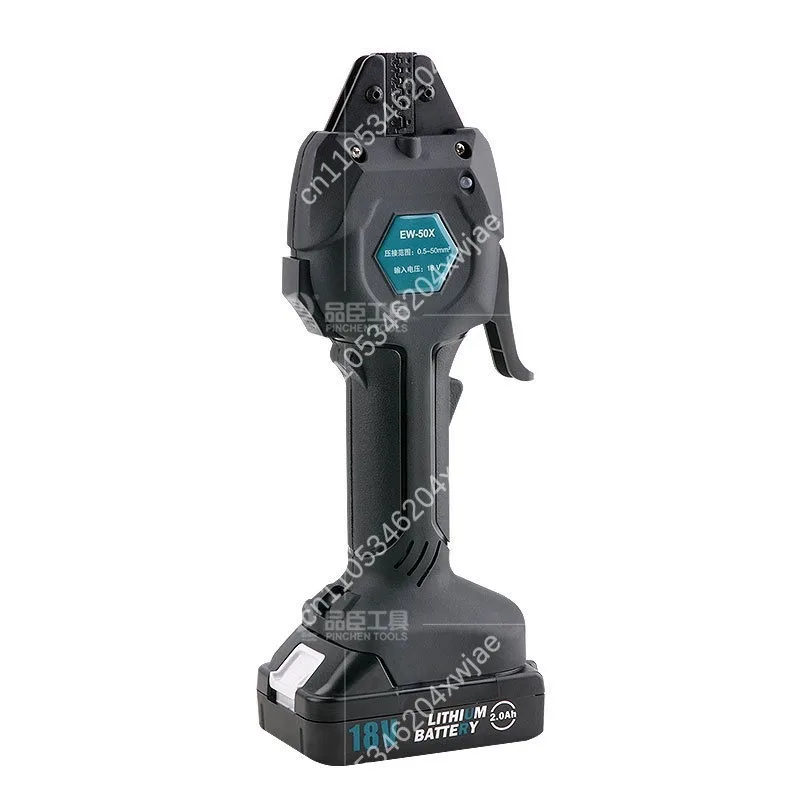 Portable Rechargeable Wire Crimper EW-50M, Cordless Tool for Precise Crimping of U Y Fork Insulated Electrical Terminals