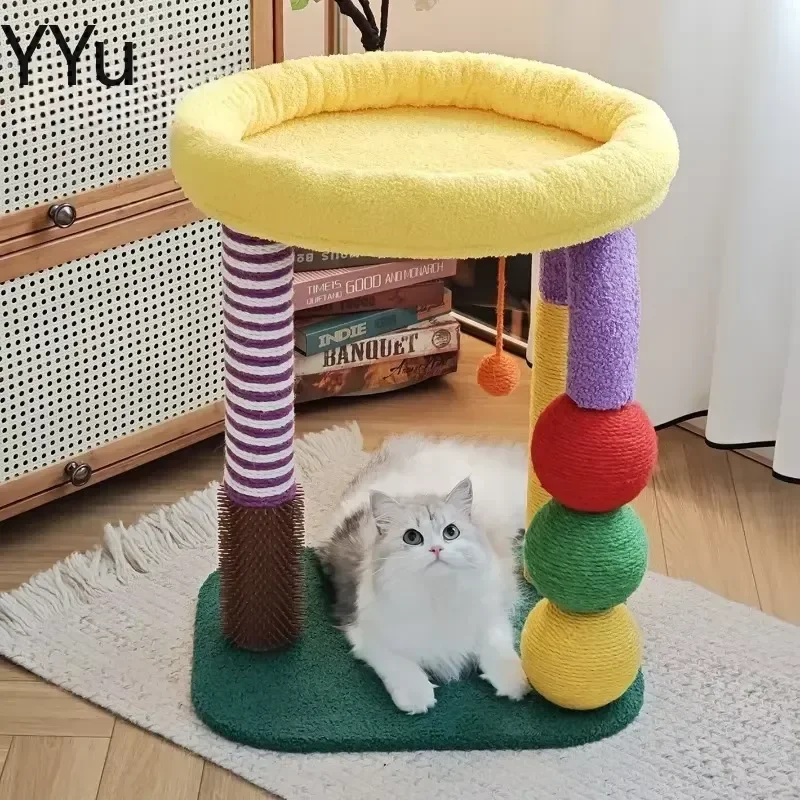 for Nordic Creative Cat Tree Modern Design Wear Resistant Sisal Rope Cat Scratching Post Furniture Scratchers Cama Gatos for