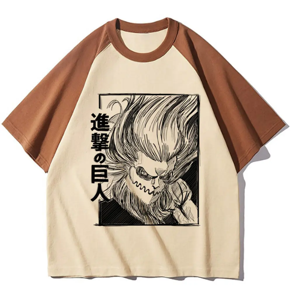 Attack on Titan teen University streetwear Digital Colorful Comfortable t shirt Pop Culture anime Digital Psychedelic graphic