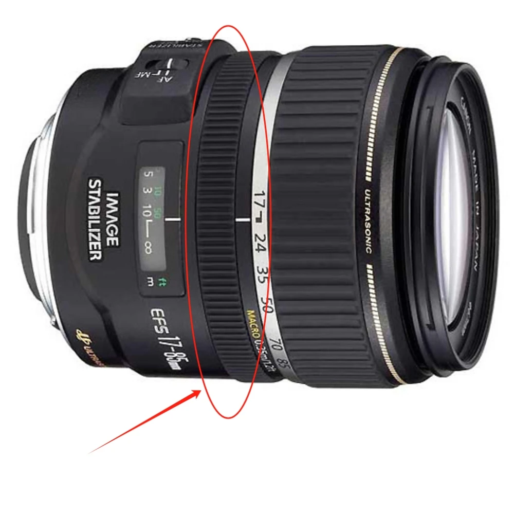 جديد 17-85 مللي متر 1:4.5-5.6 عدسة التركيز مقبض قبضة حلقة مطاطية لكانون EF-S 17-85 مللي متر f/4-5.6 IS USM كاميرا إصلاح قطع الغيار