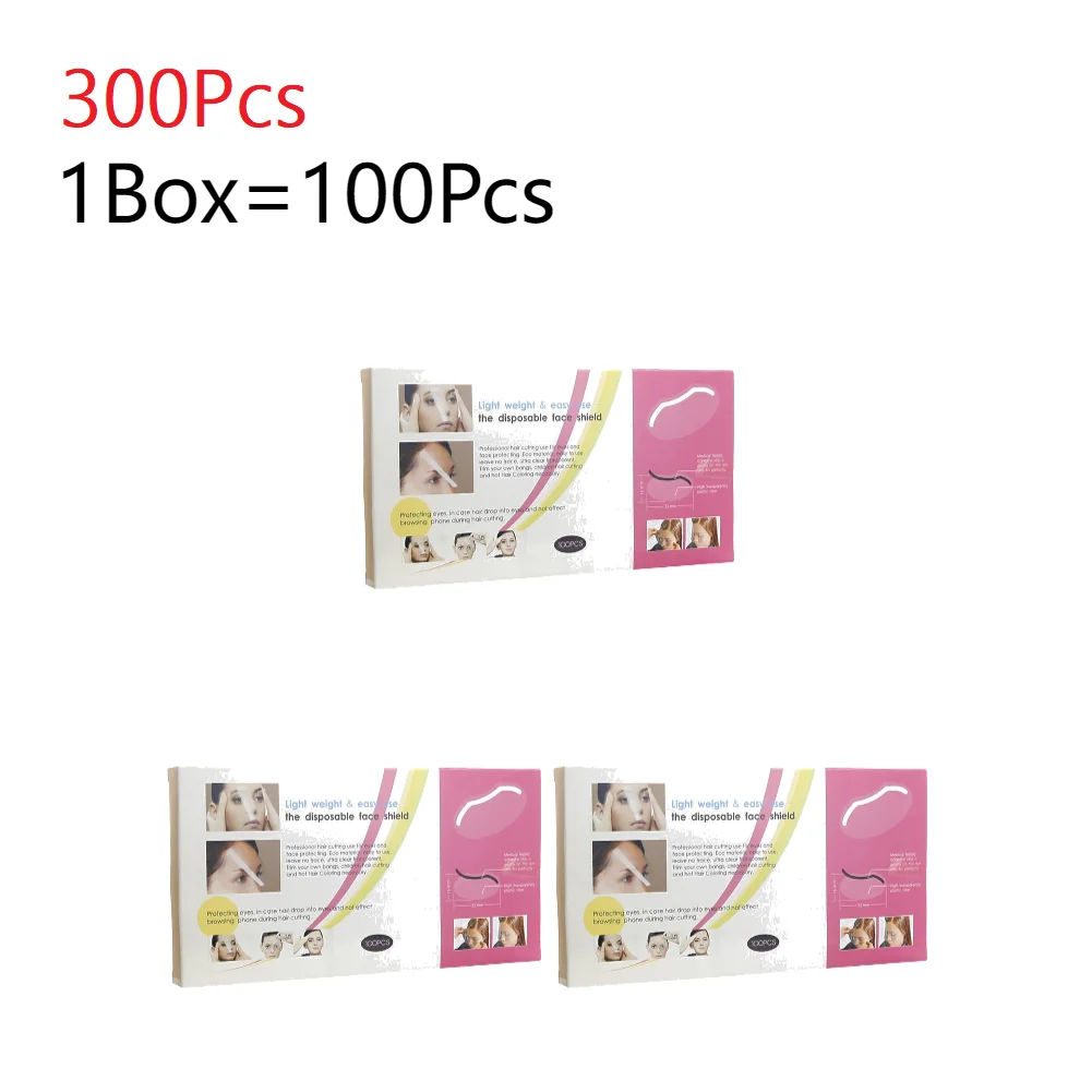 300pcs Transparent Shower Face Shields for Adults