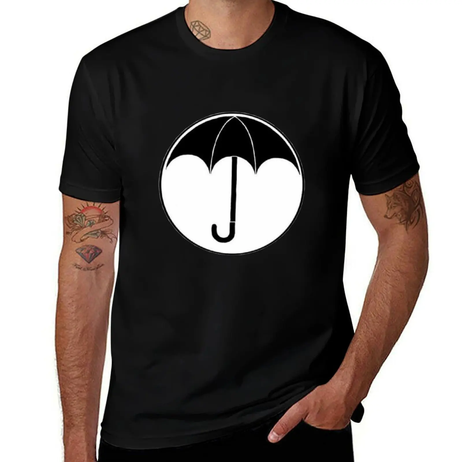 

Футболка с логотипом Umbrella Academy, футболки большого размера, рубашки с рисунком, летняя одежда, мужские футболки в стиле аниме «фрукты ткацкого станка»