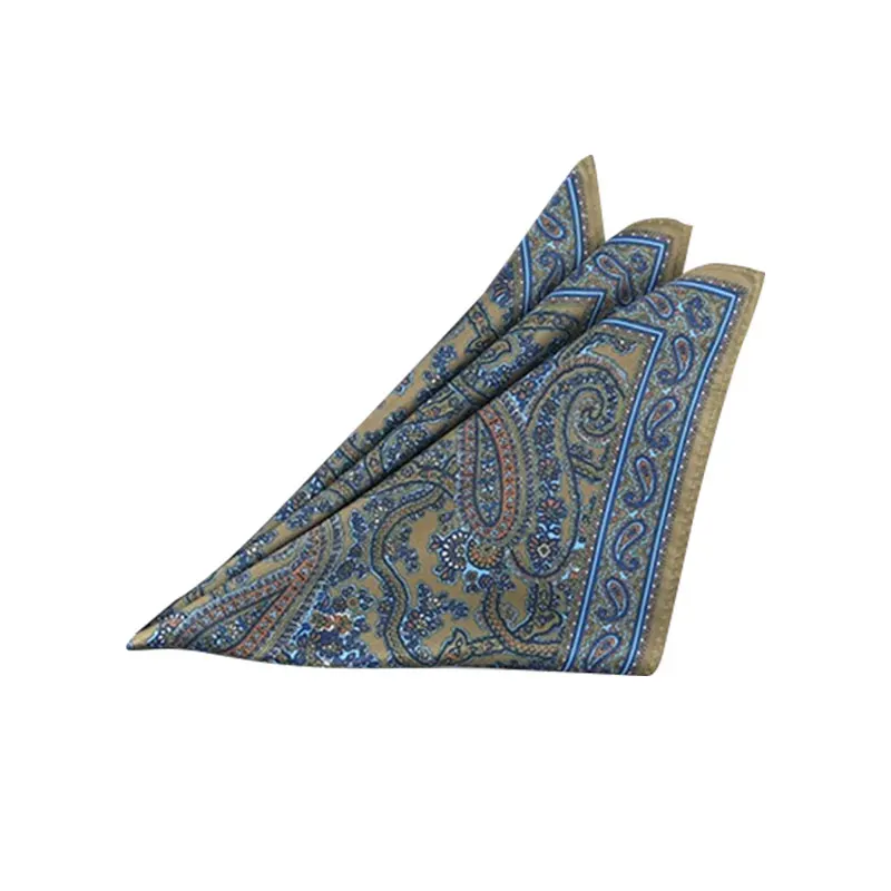 Мужской нагрудный платок с принтом, носовой платок с цветком кешью, модные носовые платки для смокинга, костюма, свадебного выпускного вечера