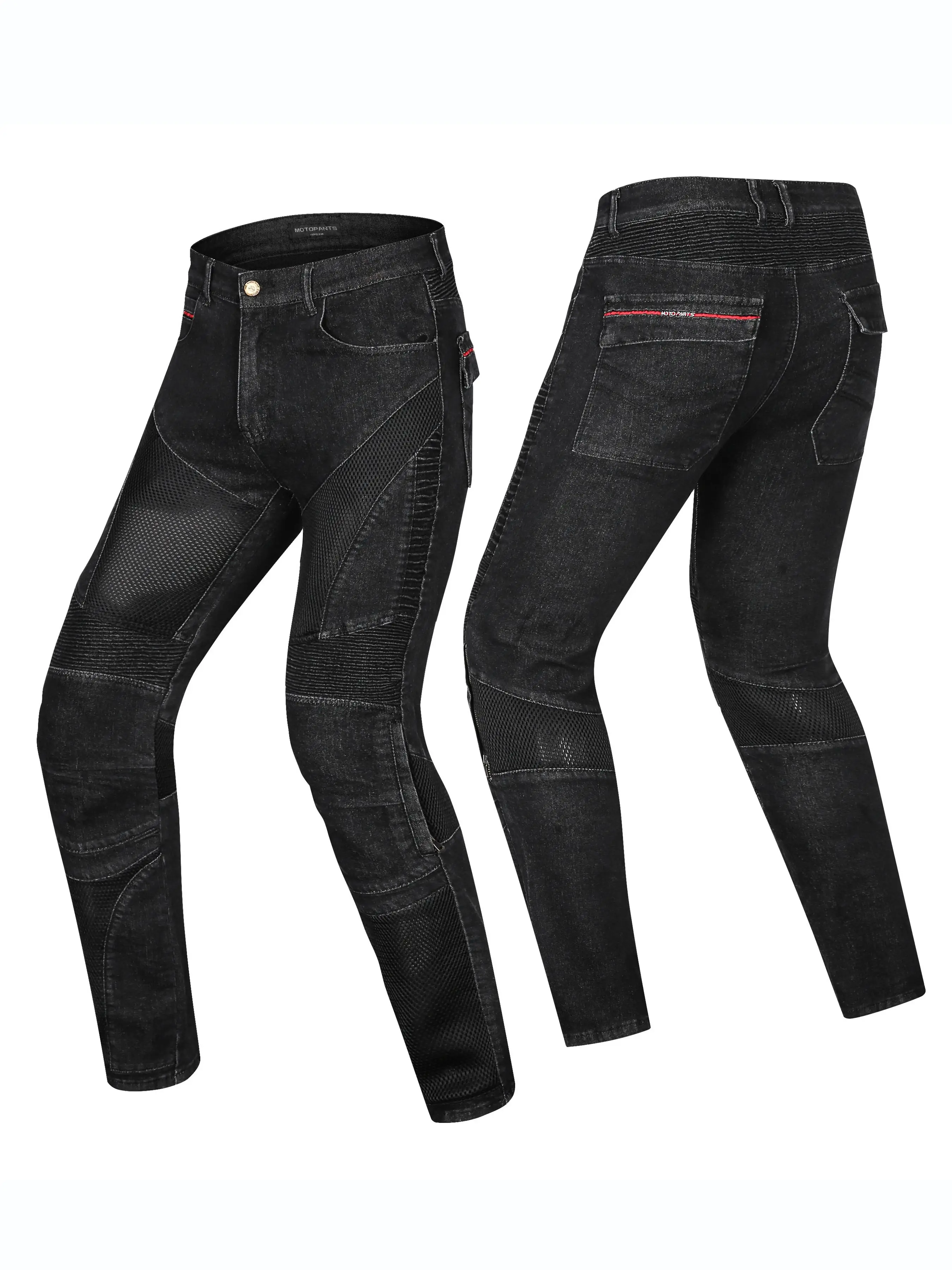 Upgrade Model Summer Motorcycle Riding Wear Jeans Breathable Net Knight CE Certified Anti-Fall Protection Pants
