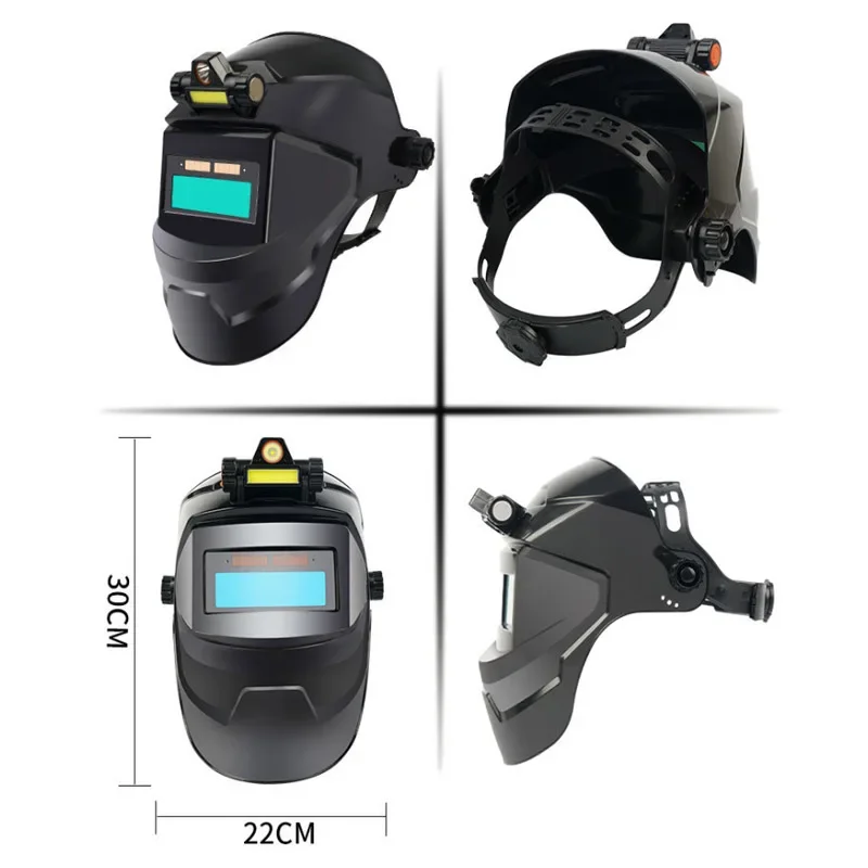 Welding Helmet Welder Mask Chameleon Large View True Color Solar Power Auto Darkening Welding Large for Arc Weld Grind Cut