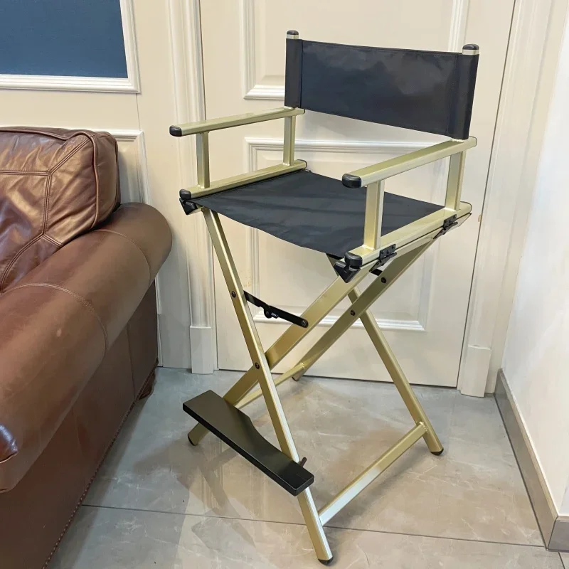 كرسي مدير فنان مكياج بإطار من الألومنيوم عالي، أثاث خارجي قابل للطي، كرسي مكياج خفيف الوزن ومحمول قابل للطي #1