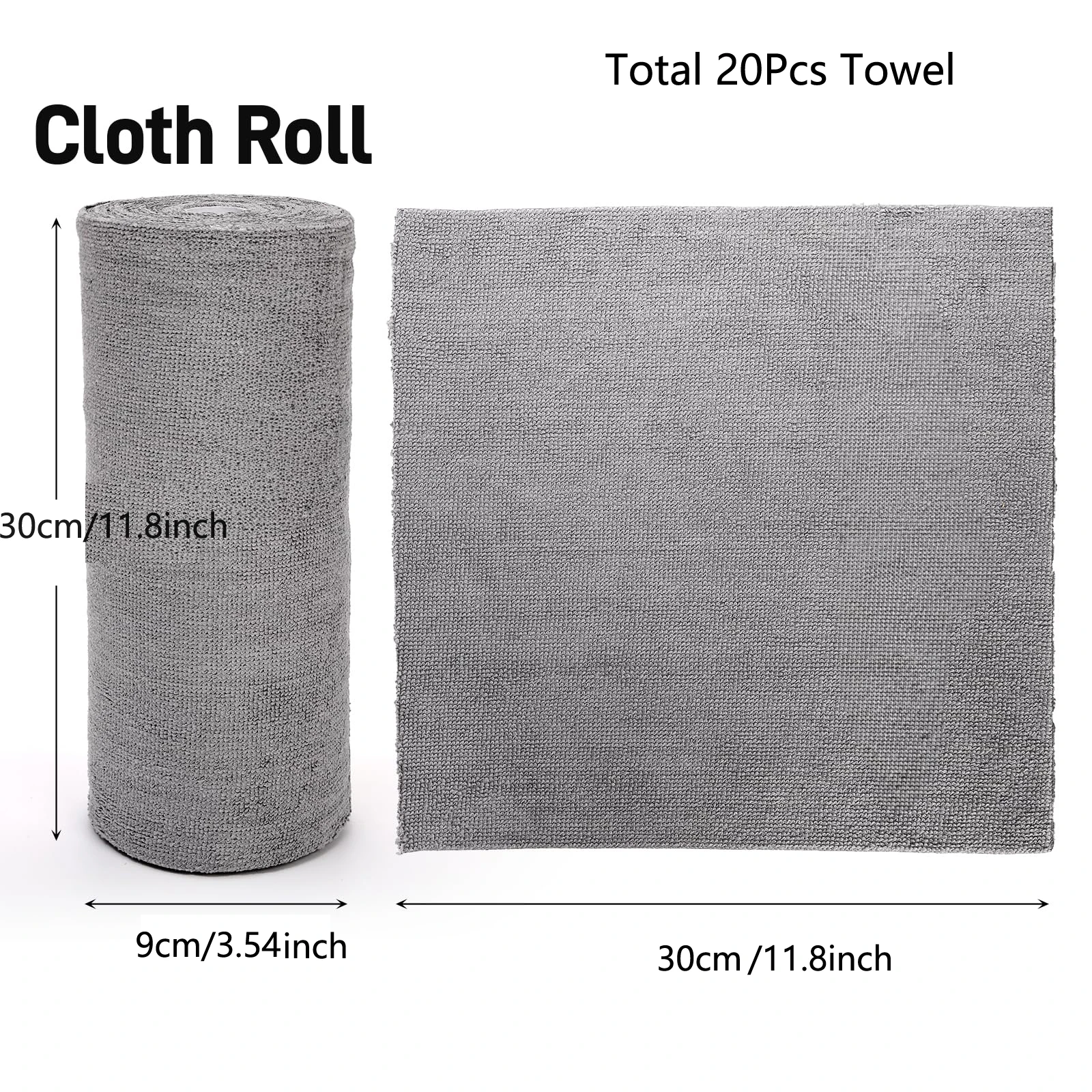 20 Pcs Microfiber Cleaning Cloth 12