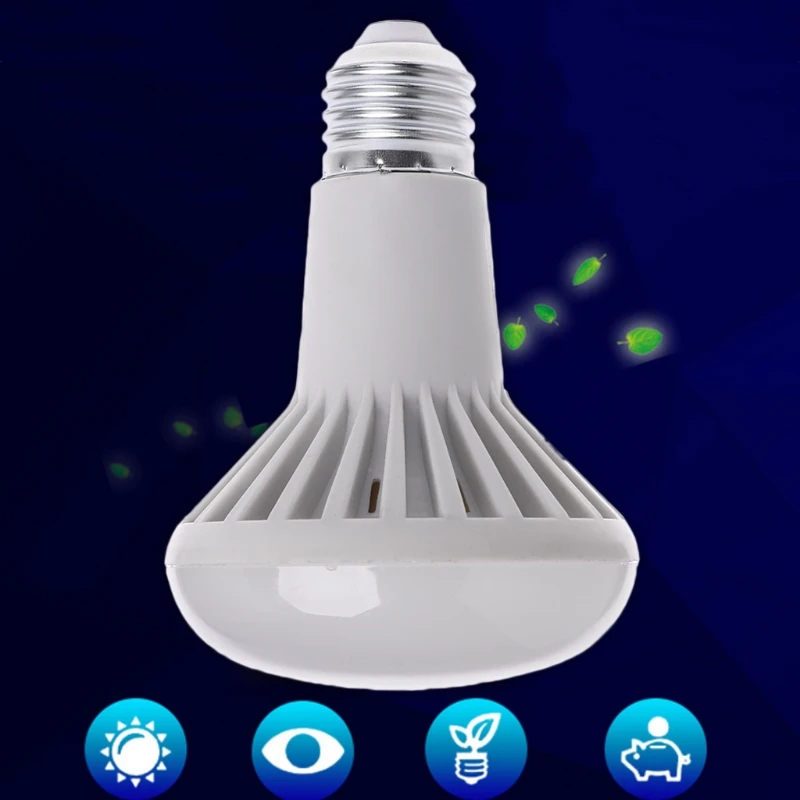 Y1UB 85-265V E27 LED Mushroom Light R80 9W/12W Warm White Cold Light Bulb New