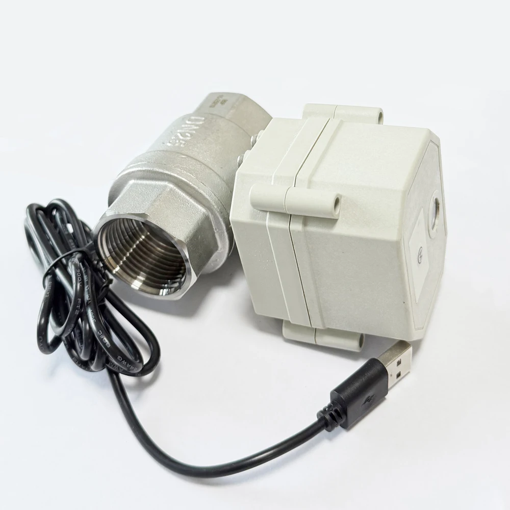 Intelligent Wifi Control Motorized Valve DN25 , IP67, CE 1 inch wireless control Valve with timer control, percentage setting