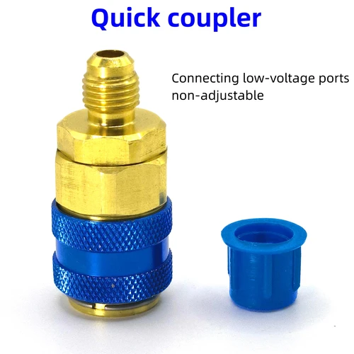 Imagen 2 del producto Inyector de aceite/tinte A/C para coche, 30Ml, 1Oz, con adaptador de acoplamiento rápido de lado bajo, jeringa de inyección de engrasador automotriz de aire acondicionado 1/4