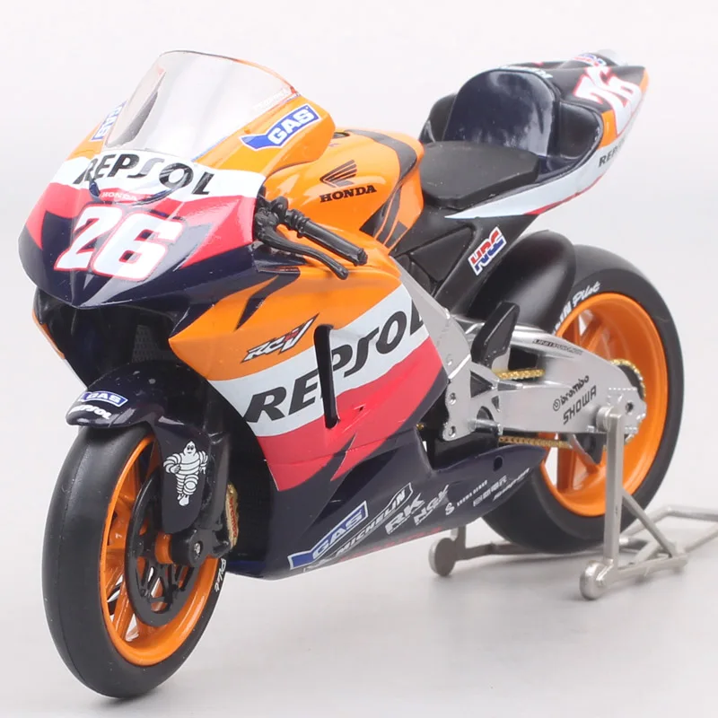 Guiloy 1/12 Skala Honda RC212V Repsol # 26 Dani Pedrosa 2006 Motocykl GP Model Wyścigowy Odlewane Figurki i Zabawki Prezent