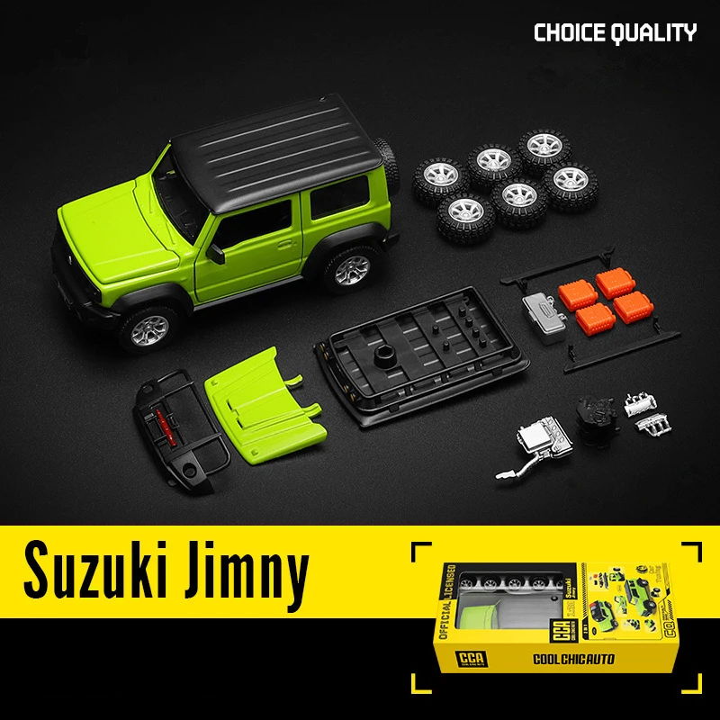 Assembly Version 1:32 Suzuki Jimny SUV Alloy Modified Car Model Diecasts Metal Off-road Vehicles Model Simulation Kids Toys Gift