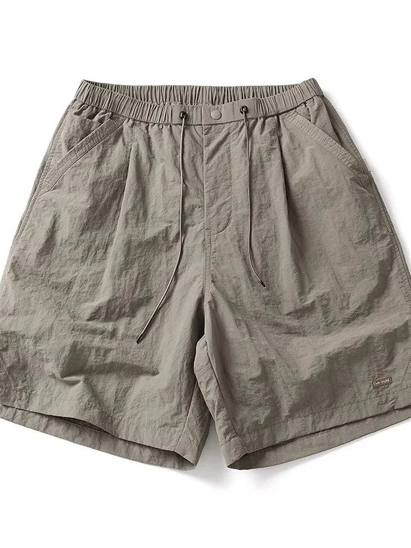 

Qui Dry Workwear ort Pants Loose Fit Five Inch Beach Trousers ex Summer High Street Versatile Casual Cotton orts