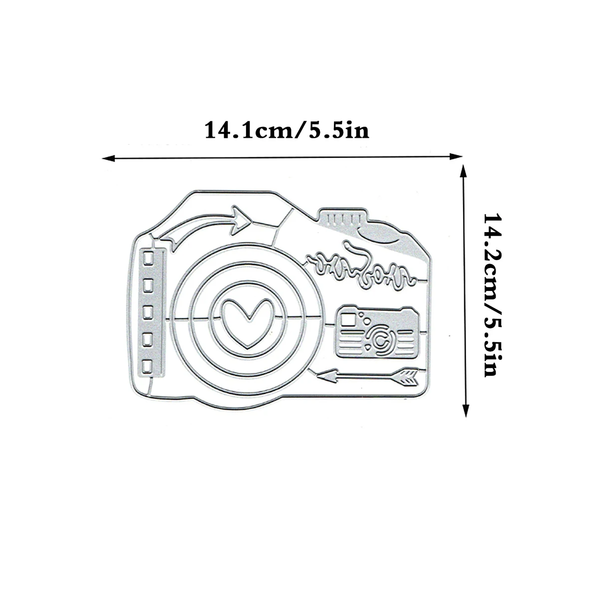 Big Camera Cut Dies Scrapbook Embossing Paper Cards Making Tool DIY Decorative Paper Craft Cutting Dies 2024 New Arrivals