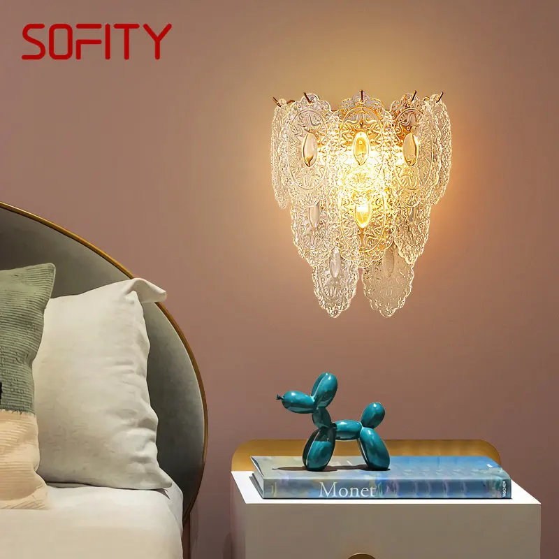 

AFRA Modern Brass Wall Lamp LED Indoor Gold Copper Sconce Light Gorgeous Creative Decor for Home Bedside