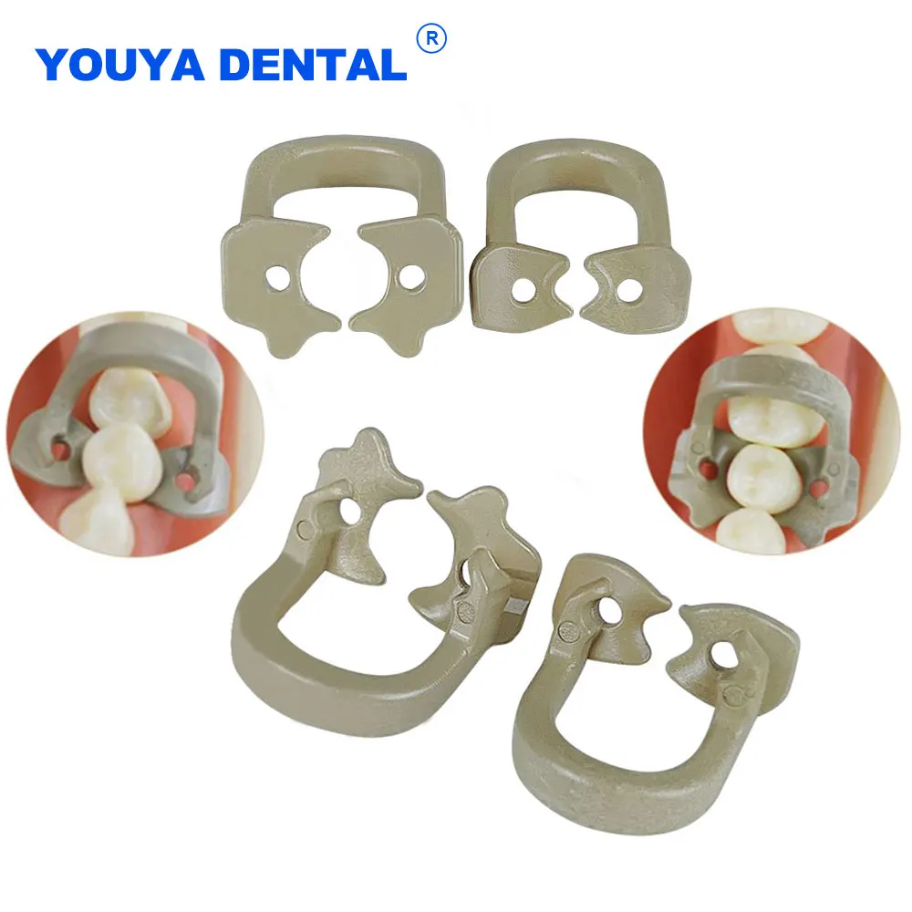 

Dental Rubber Dam Clamps Sectional Matrix Band Molar Clips Resin Barrier Clip Holder Material For Dental Lab Dentist Supplies