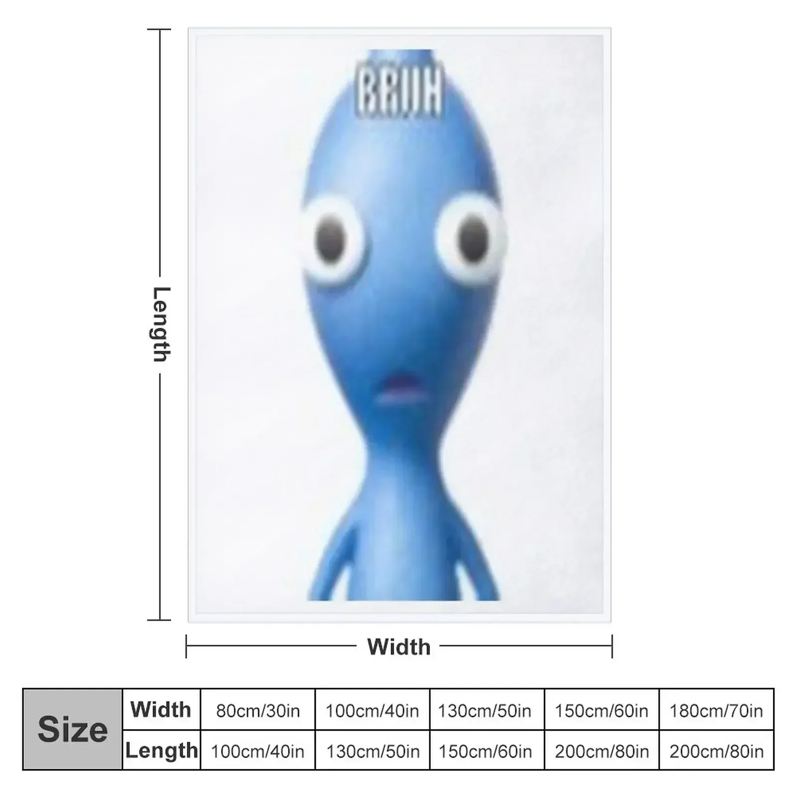 BRUH Pikmin 2 Throw Blanket Stuffeds valentine gift ideas cosplay anime Hair Blankets