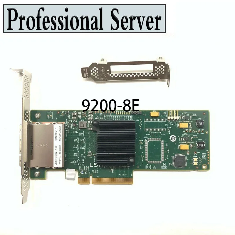 Imagem -01 - Lsi 92008e 6gbps 8-lane Externo Sas Hba it Modo Zfs Nas Unraid Norom