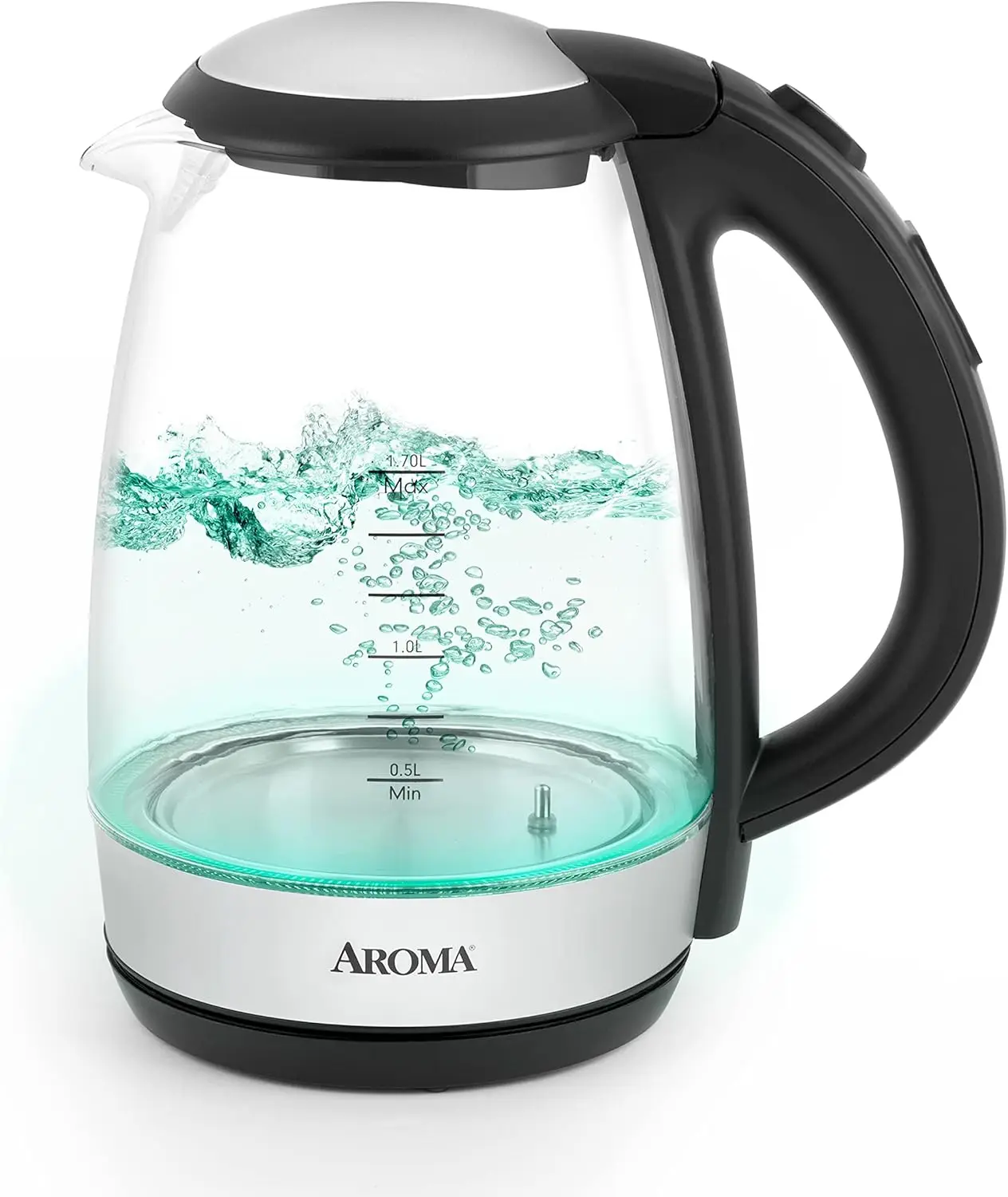 

Housewares 7-Cup Digital Glass Electric Kettle with Cordless Pouring, One-Touch Operation, Automatic Shut-off (AWK-162BD