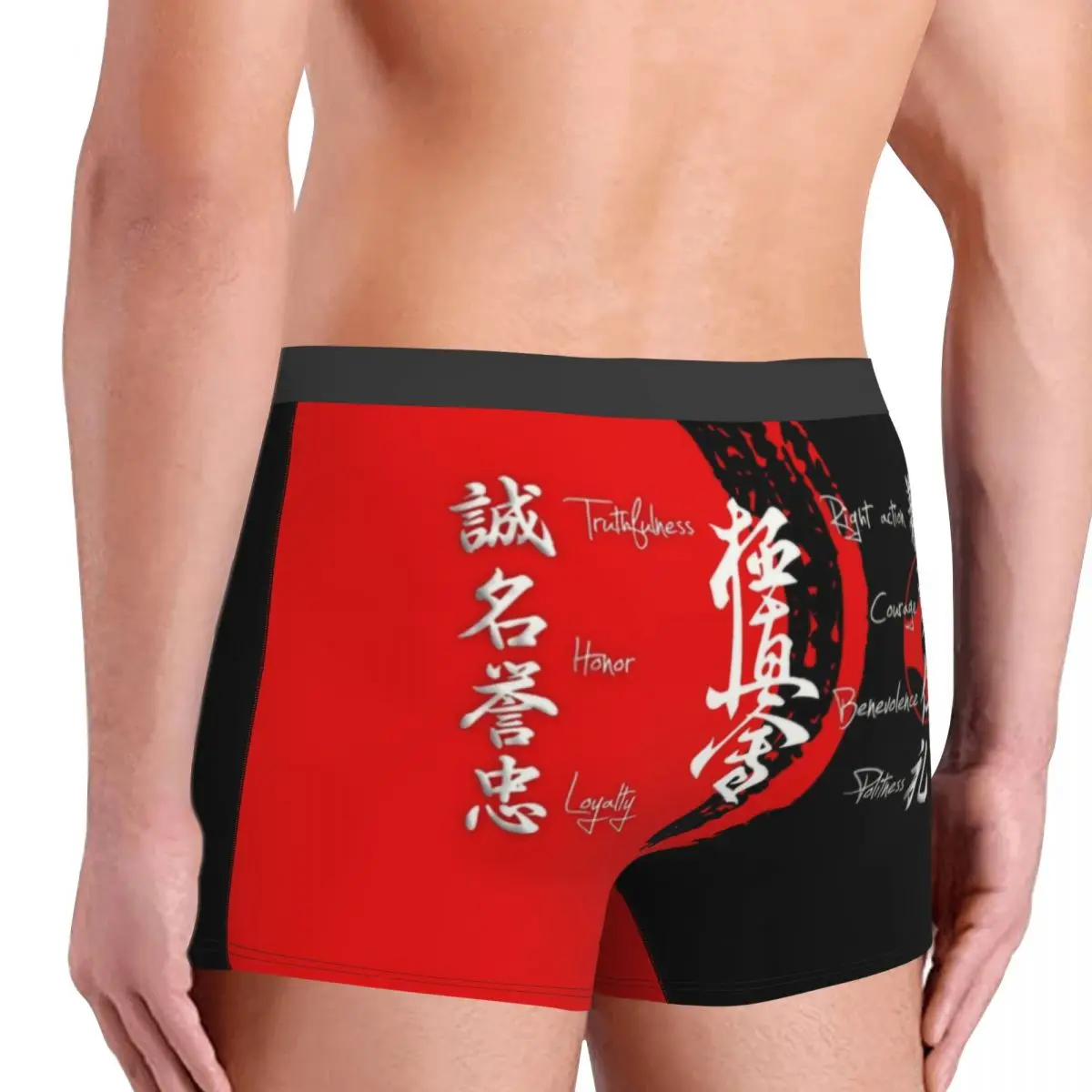 Custom Cool Kyokushin Karate Bushido Values Boxers Shorts Panties Men\'s Underpants Stretch Martial Arts Briefs Underwear