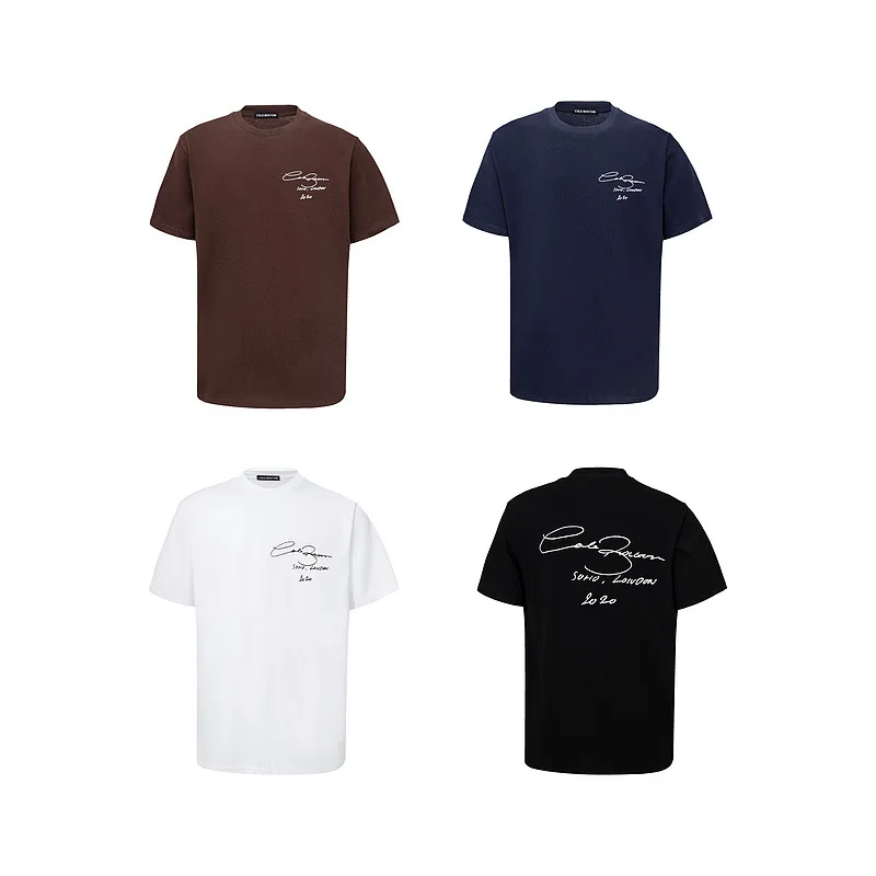 

Short Sleeve T-shirt Summer for Man Woman Couples Letter Print Round Neck Oversized Loose Large High Street T-shirt High Quality