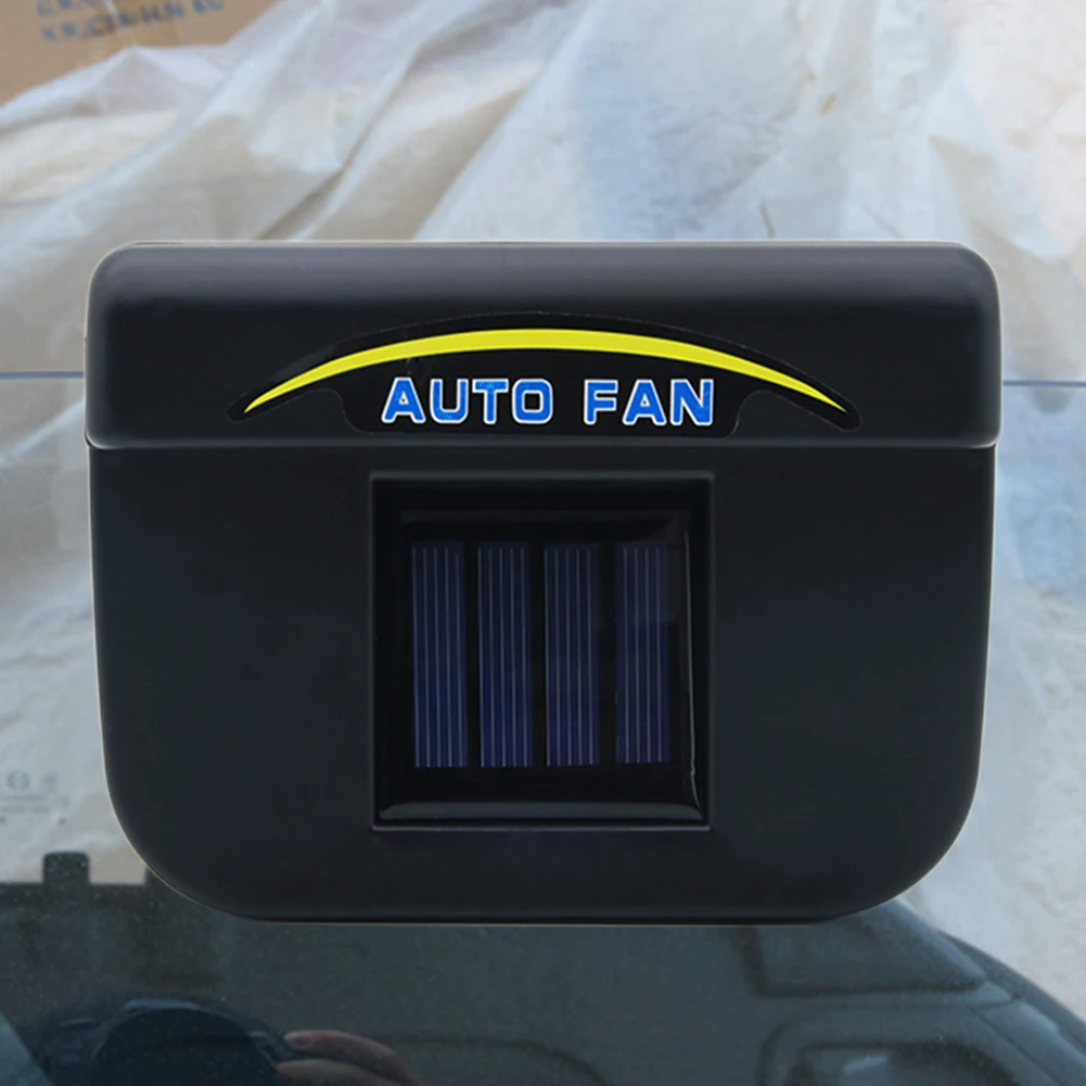 Solar Powered Auto Air Vent Exhaust Fan 0.8W Heat Exhaust Fan Automatic Truck Air Circulator Mini Auto Ventilator for Sedan Auto