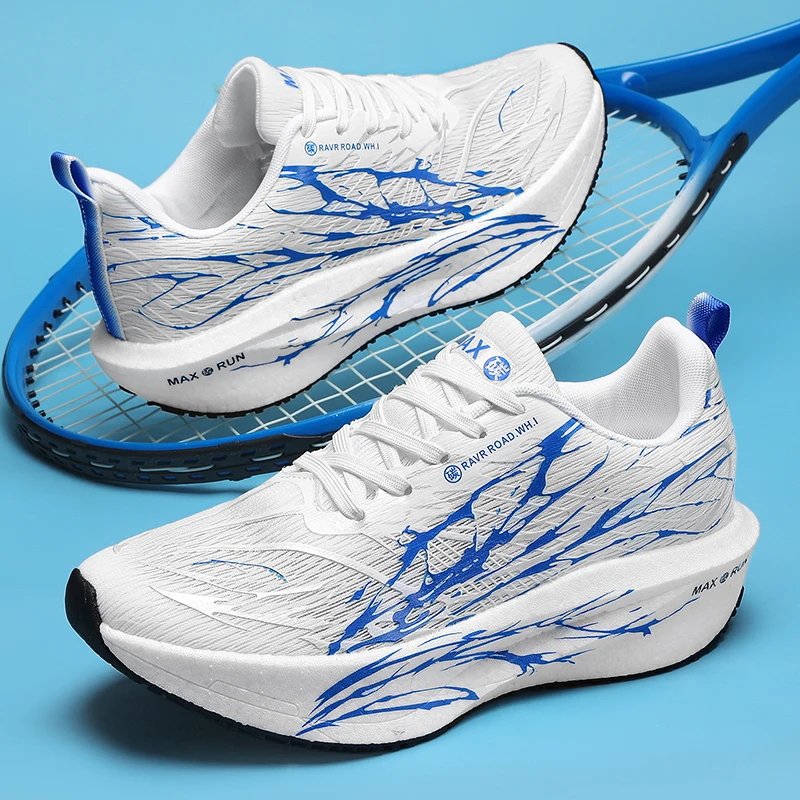 Unisex Running Shoes for Men Women, Breathable Mesh Sneakers, Lightweight Cushioned Anti-Slip Athletic Jogging Shoes
