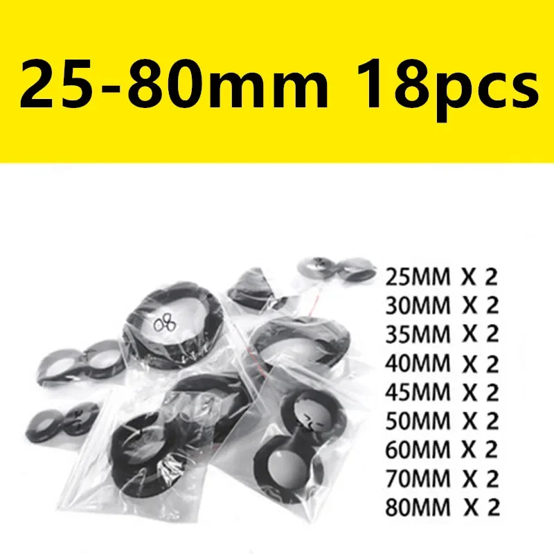 QQQ18pcs 25-80mm Cable Rubber Protection Ring CableThrough Hole Protective Coil Waterproof Collar O-ring Seal Gaskets Set