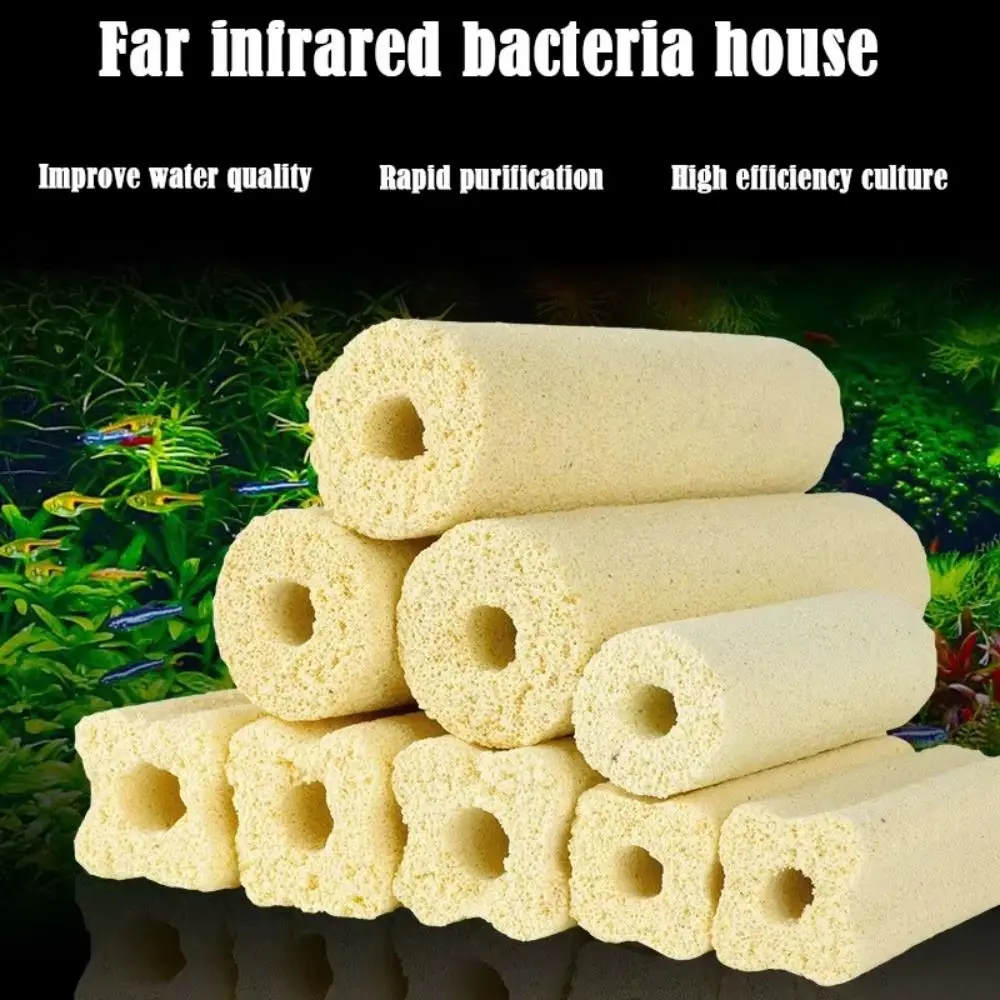 10 Teile/los Neue Quarz Aquarium Filter Nano High-Density 8 Slots Aquarium Filter Medias Biochemischen Filter für Aquarium Teich