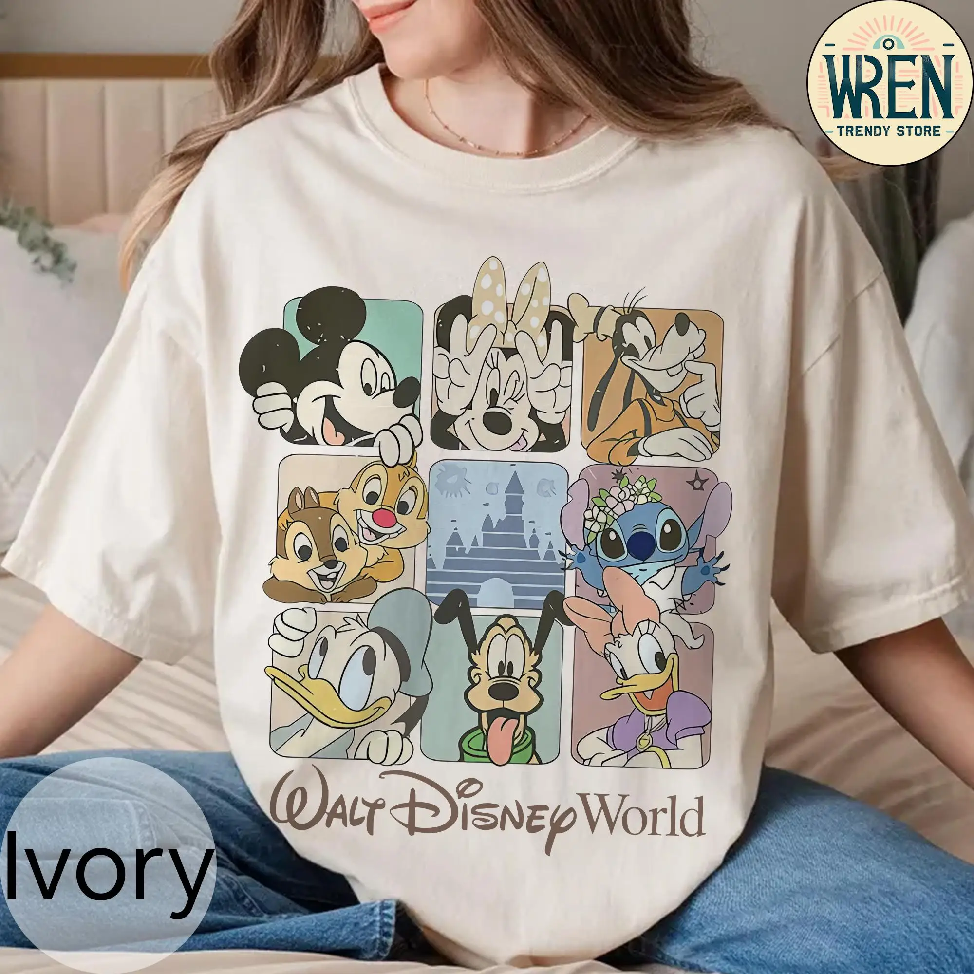Retro Walt Disney World Comfort Collar Shirt, Retro Disney World Shirt, Mickey and Friends Shirt, Disney 2025 Travel T-shirt