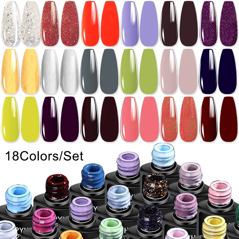 Gel Nagellack Kit Maniküre Kunst Dekorationen Set Mit Nagel Trockner Semi Permanent Gel Lack Set Professionelle Nail art Werkzeuge Kit
