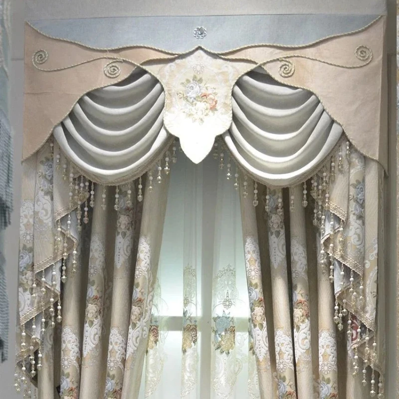 Shading Insulation Chenille Jacquard Curtains Decor European Summer Elegant Luxury for Household Window Decoration Custom Size