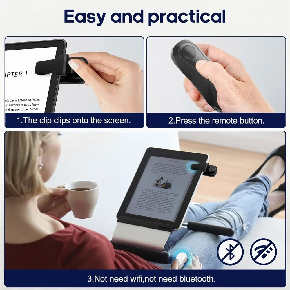 RF التحكم عن بعد صفحة تيرنر تيرنر الفرس لأجهزة Kindle Paperwhite Oasis Kobo Ereaders لأجهزة Ipad اللوحية