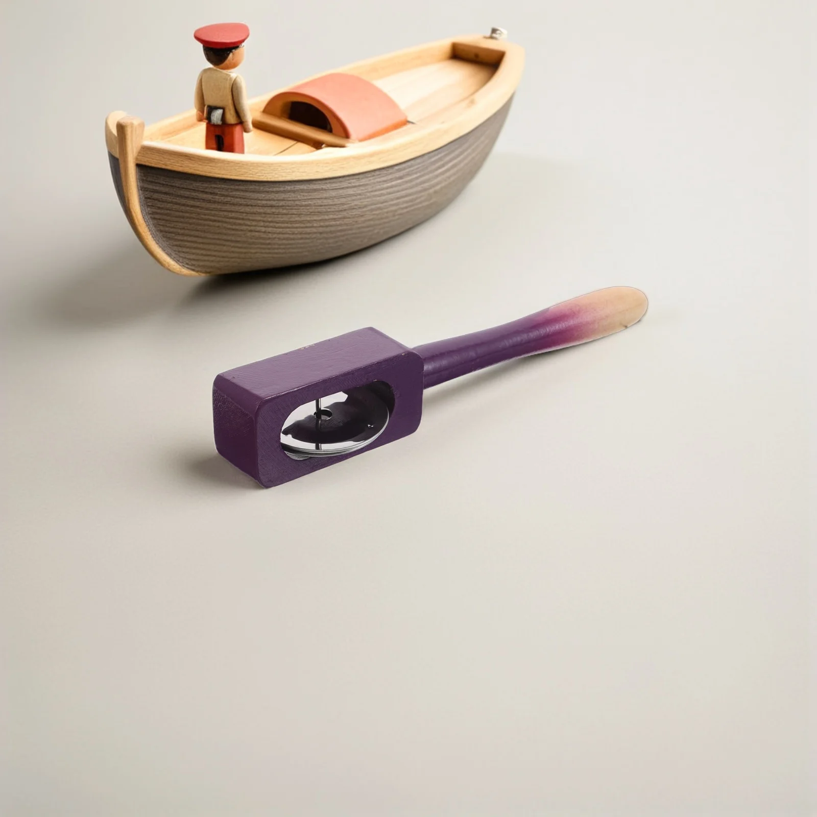 

Children Wooden Cymbals Handheld Percussion Instruments Kids Musical Toys Ergonomic Natural Wood Crafted Gentle Crisp Sound