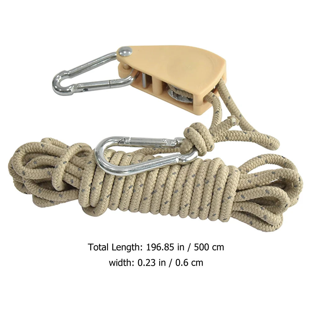 

Camping Tent Rope Adjustable Windproof Hiking Backpacking Cord Reflective Rope for Outdoor Use Tent Tensioner Cord Adjuster