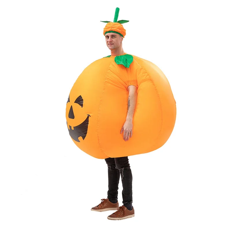 Pumpkin Inflatable Costume Adult Funny Dress Halloween Carnival Night Role Play Christmas Birthday Dress