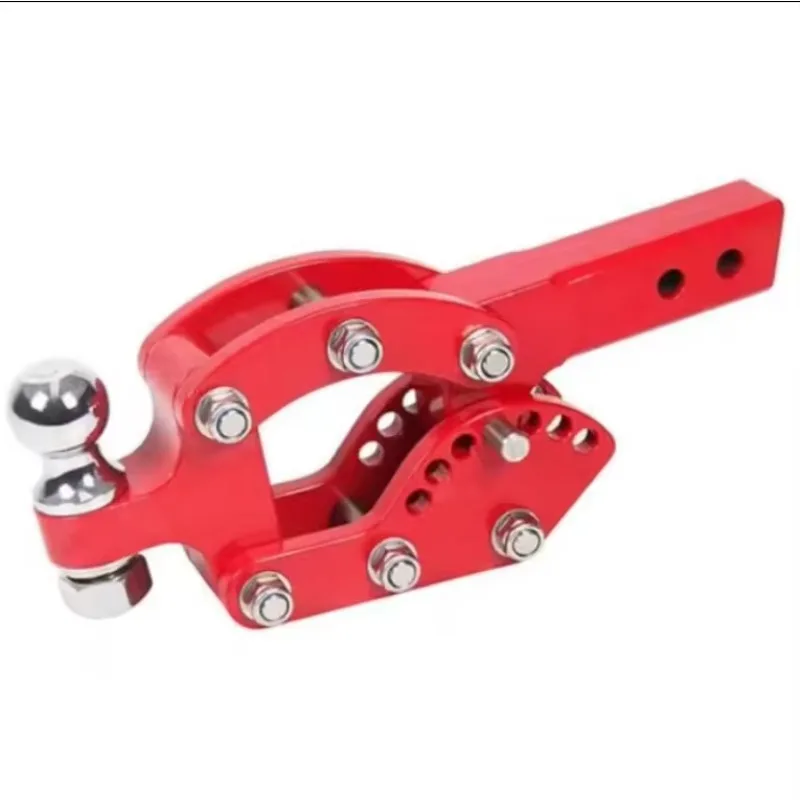 

Red Stainless Steel Adjustable Trailer Hook With Towing Ball Heavy Duty RV Caravan Trailer Hitches Mount For 2009-2019 DODGE RAM
