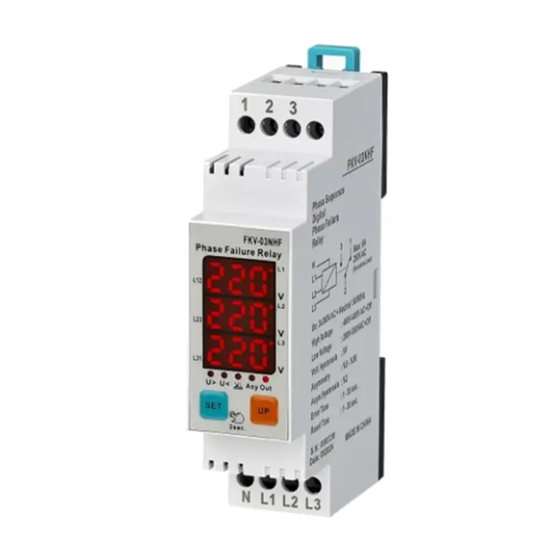 PORK-Phase Failure Detection Relay Module DSP FKV-03NHF Voltage And Phase Sequence Protection