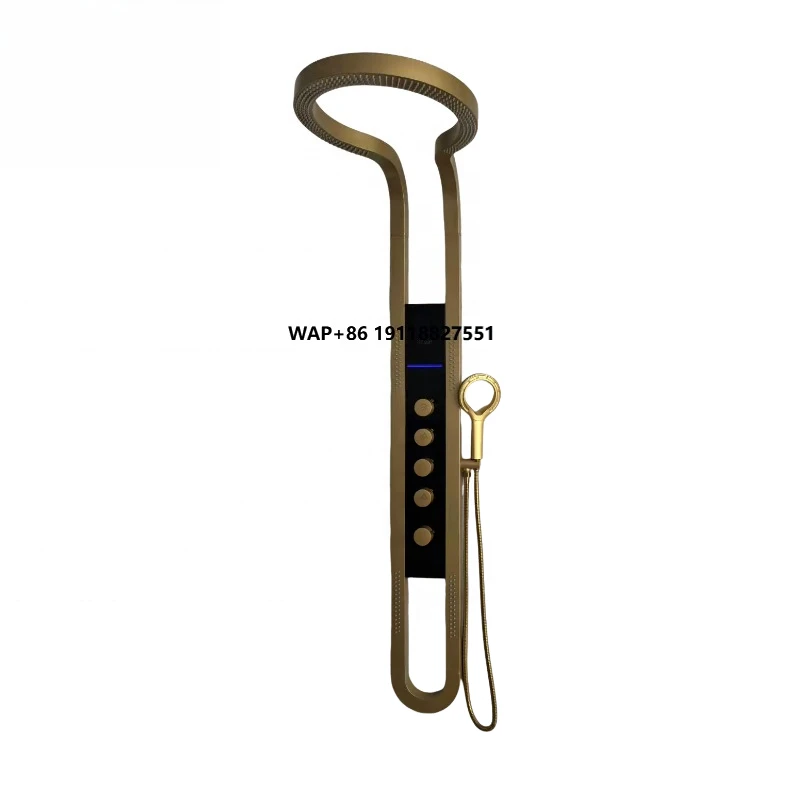 مجموعة دش الحمام متعددة الوظائف مع لوحة دش شلال خلاط LED