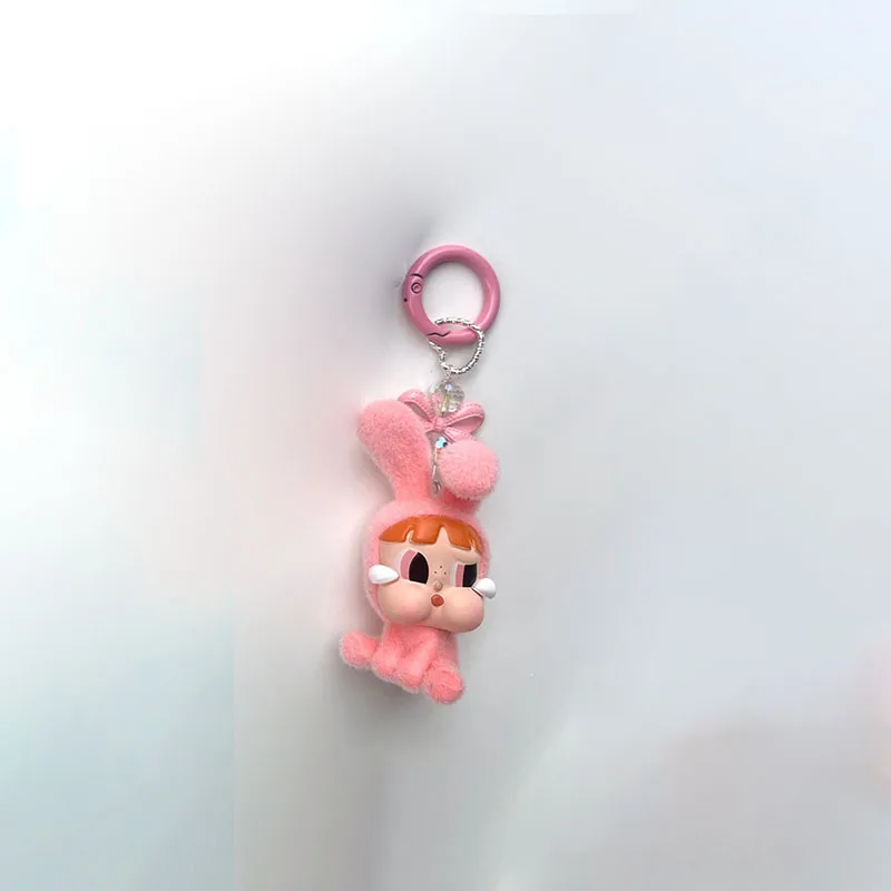 Kawaii labubu kulcs Futószalag Gúnyrajz Bőgőmasina × Elrepülés Alighogy Rendészet diákok Iskolatáska Medál autó keychain Nők majd férfiak ajándékok